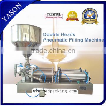 Plunger Type 1000-5000ml Double Heads Aseptic Pure Oil Soy Ketchup Filling Machine