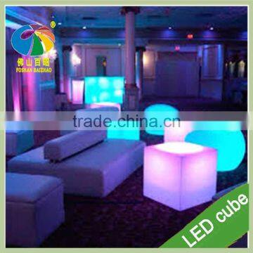 RGB Color Changing LED Cube Chairs Light Cube Seat photo-6