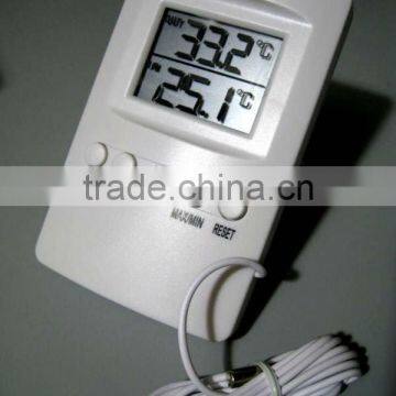 Indoor/outdoor Digital thermo-hygrometer with external wire