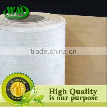 pe coated kraft paper laminated with white woven fabric for packaging