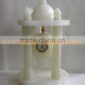 PAKISTAN SUPPLIER WHOLESALE New Selling Attractive Style CLOCKS ONYX MARBLE HANDICRAFTS photo-4