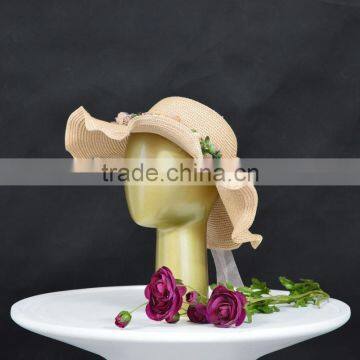 Fashion Golden Egghead Female Mannequin Head Fiberglass Display For Cap photo-2