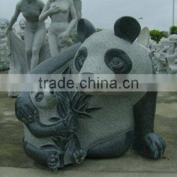 Stone Panda Sculpture