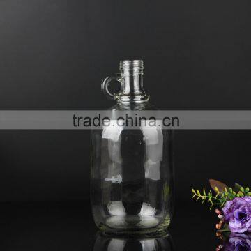 Best selling clear 1.5l glass wine bottles with screw cap