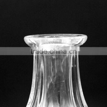 Odd-shape clear glass wine bottle for vodka blandy hot sale