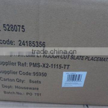 2016 European Best Selling Natural Black Slate Placemat/slate Placemat Made for UK and France photo-6