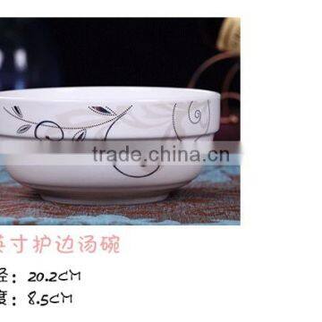 4.5 inch 6 inch 8 inch Porcelain Soup Cereal Bowls