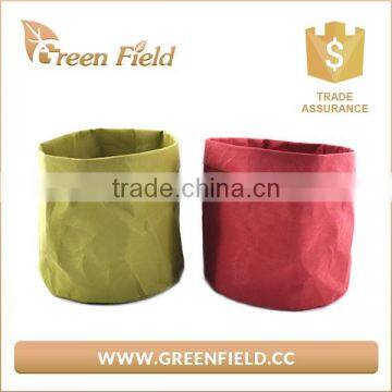 Green Field Washable Kraft Paper Storage Bag
