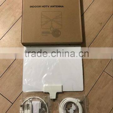 Latest Digital Indoor Tv Antenna Flat Digital HD TV Atenna UIitra-thin 50 Miles Range HD High Gain Flat Antenna Amplified photo-3