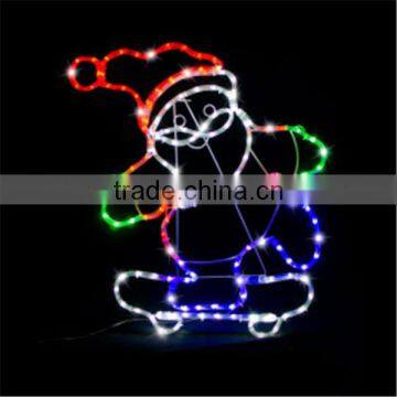 Hot new 2d Rope Light Christmas Led Santa Claus Motif