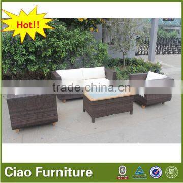 Garden furniture Poland modern garden furniture sofa set with teak wood top