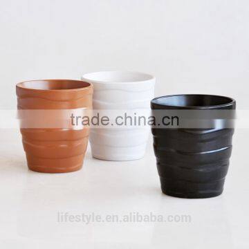 flower pot,stoneware with solid color