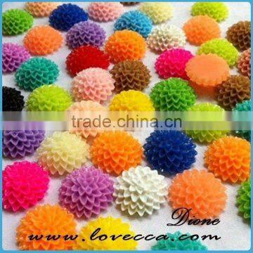 2015 hot sale decorative artificial colorful small resin flower for crafts