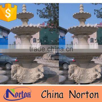 cheap outdoor decorative marble horse fountain NTMF-S532S