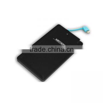 Factory Low Price Custom Logo Printing Promotional USB Travel Phone Charger 2600mah Credit Card Power Bank photo-5