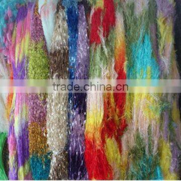 100% Polyester Crochet Fancy Yarn For Knitting Scarf photo-3
