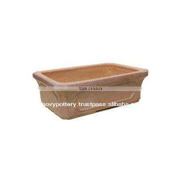 High Fired Stoneware Black-clay Planter