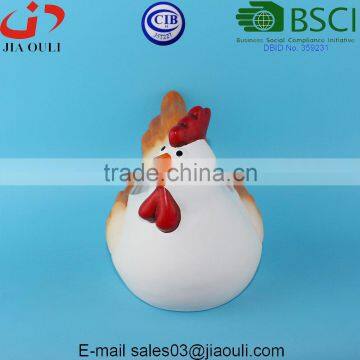 BSCI Audit Factory Lovely EASTER Decorations Ceramic Rooster Flower Pot, Animal Plant Pot Pot photo-2
