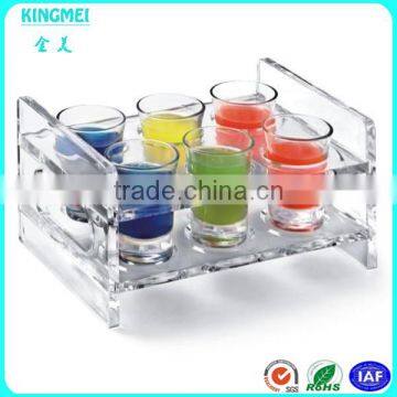 Party Clear Acrylic Beer Cup Display Stand Holders For Desks photo-2