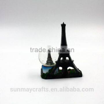 Custom Polyresin France Eiffel Tower Souvenir Snow Globe for Sale photo-4