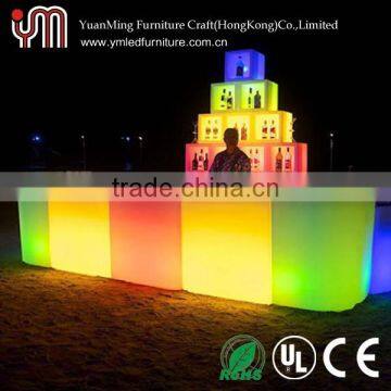 Lighted Led Table,RGB Lighted Led Table,RGB Lighted Led Table,RGB Color Changing Lighting Bar Led Table YM-LBT9080123
