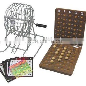 wooden bingo set