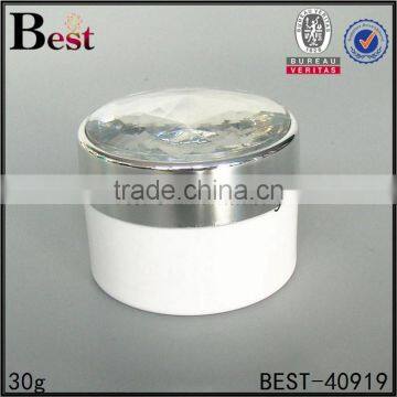Plastic Cream Sample Jars Cosmetic Acrylic Packaging Cream Jar 15g 30g 50g White Black Color Double Wall Container photo-3