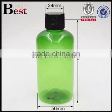 Cosmetic Packaging Round Shoulder Shampoo Lotion Essential Oil Beard Oil Detergent Green 500ml Clear Plastic Bottle With Pump photo-6
