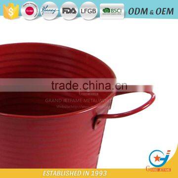 Powder Coated Unique Iron and Zinc Garden Embossing Watering Flowers in Pots Decorative Outdoor Pots Rose Flower Pot photo-5