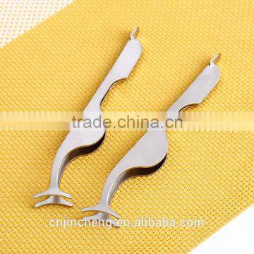 Factory Directly Sale Fish Shape Professional High Quality Stainless Steel Eyebrow Tweezers photo-6