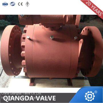 DIN/API Flange Forged Steel Trunnion Ball Valve photo-3