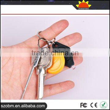7 Color Plastic 20000mcd Cheap Custom Fashion Key Chain Mini Led Flashlight Keychain photo-6