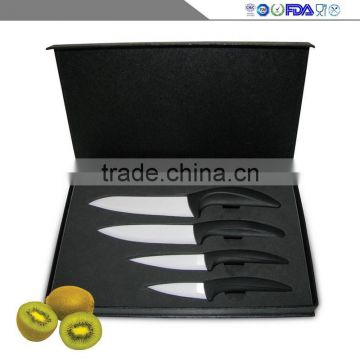 New black ceramic knife blade groups chef kitchen knives, 3, 4, 5 "6" + black gift box packaging