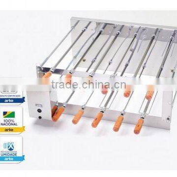 BBQ Brazil Rotating Grill in Stainless Steel (Double Version) - CRID 9 Skewers Arke photo-3