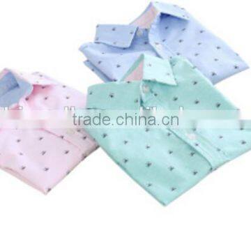 100% Cotton Printed Fabric Infant Wear Baby Shirts photo-3