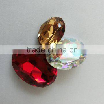 Colorful Loose Fancy Stones Glass Gemstone 13*18mm Rhinestone for Phone Case Decoration photo-5