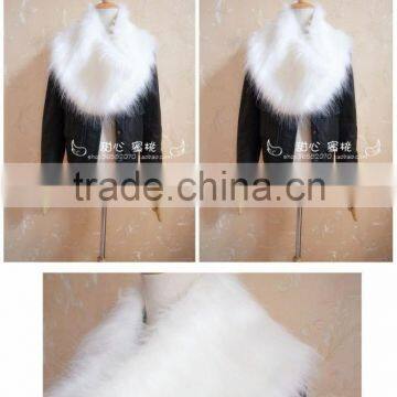 Aliexpress hot sale winter warm fashion faux fur scarf woman collar