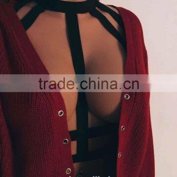 Wholesale Hot Selling Fashion Harness Bra Sexy Bandage Bra Strappy Bra