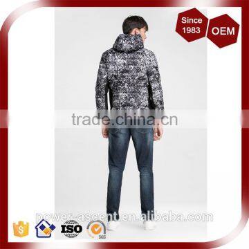 Water-wave Print Light Weight Fashion Padding Jacket for Men photo-5