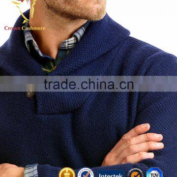 Whosale Shawl Collar Male Cashmere Men Sweater photo-3