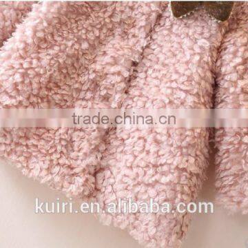 Toddlers Kids Girls Faux Lamb Fur Furry Shaggy Warm Jacket Trench Coat Outwear photo-3