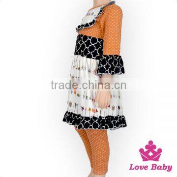 New Hot-sale Children Clothing Set Baby Girl Printing Wave Point Set Baby Girl Boutique Clothing Cosmetic Sets photo-4