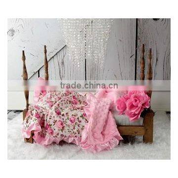 Wholesale Baby Chevron Minky Blanket Knitting Baby Minky Blanket,baby Cotton Blanket Minky Dot, Baby Swaddle Blankets photo-3