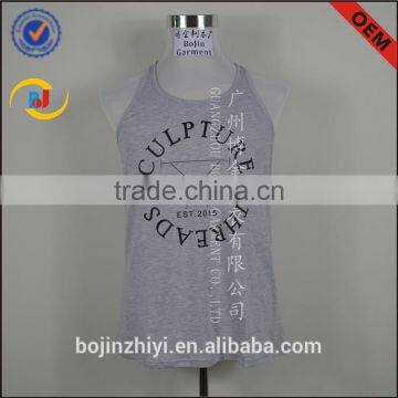 Gym 100% Cotton Water Printing Mens Tank Top