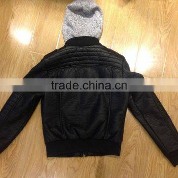 Men pu Leather Jacket #PL8676 photo-2