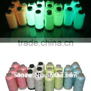 Glow in dark polyester thread, embroidery thread, yarn