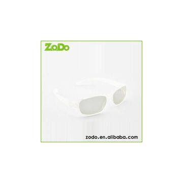 white color fashional Circular Polarized 3D Glasses