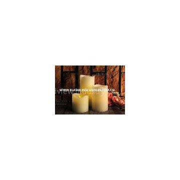 Ivory Wax Unscented Amber Flameless Flickering LED Votive Candles for Interior Decoration