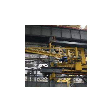 Wall Bracket Jib Crane, Move on Wall-mounted Rail, Over-braced Tie Rod