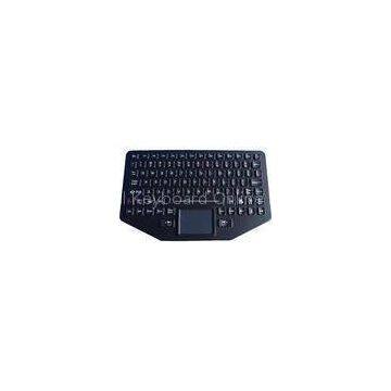 IP65 dynamic sealed and ruggedized silicone industrial keyboard with sealed rubber touchpad